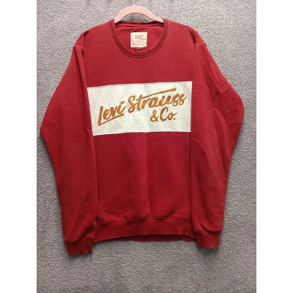 Levi's Original Red Crewneck Sweatshirt XXL 